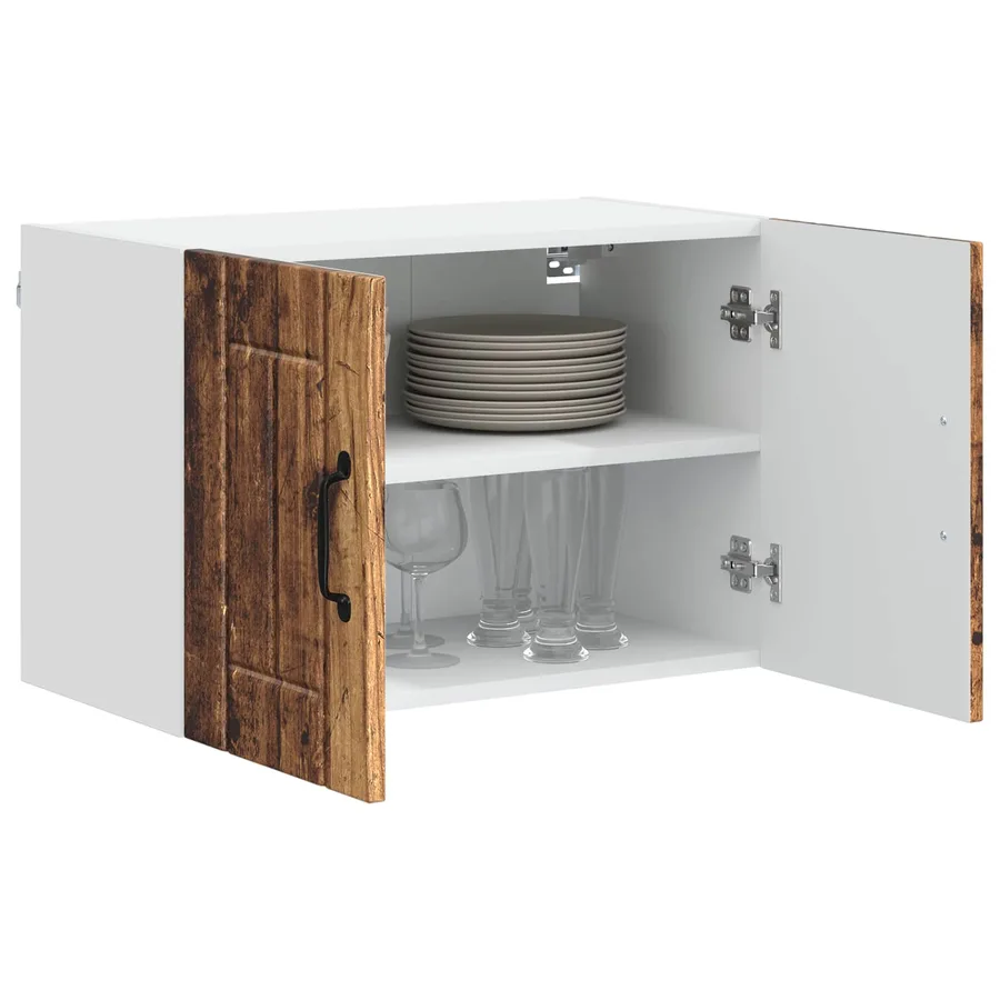 Meuble mural LUCCA Bois ancien 60 x 31 x 40 cm - 3