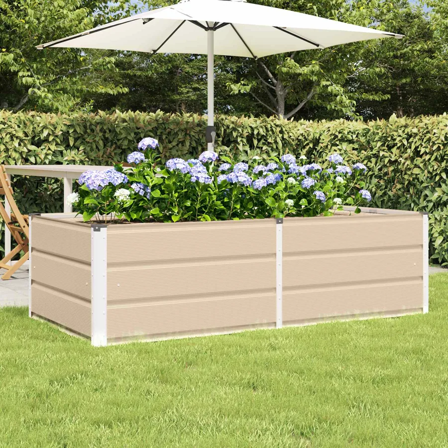 Jardinière Ivoire 160 x 80 x 45 cm Acier