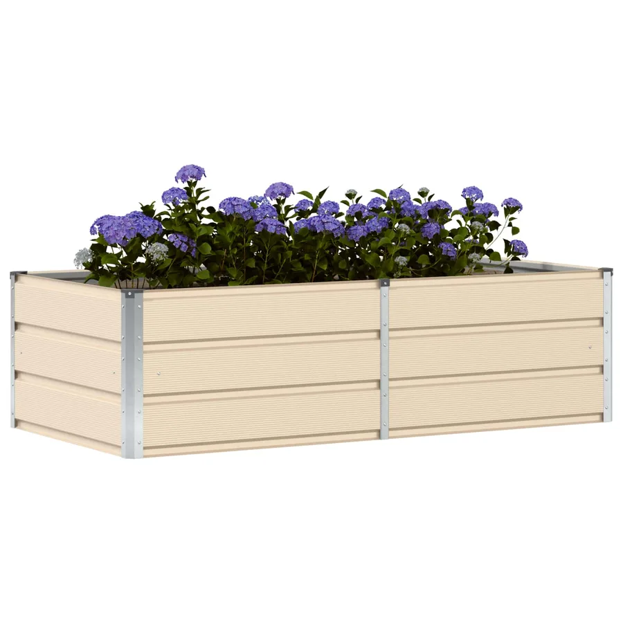 Jardinière Ivoire 160 x 80 x 45 cm Acier - 3