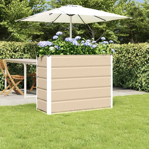 Jardinière Ivoire 100 x 40 x 75 cm Acier