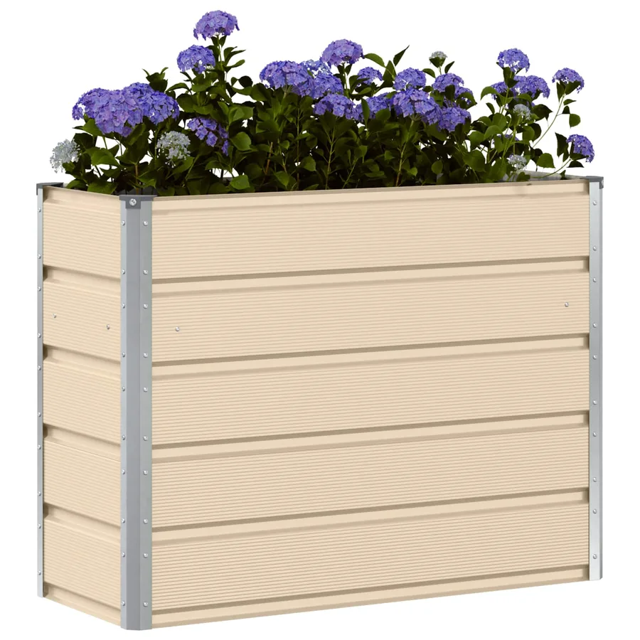 Jardinière Ivoire 100 x 40 x 75 cm Acier - 3