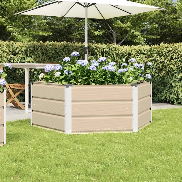 Jardinière Ivoire 129 x 129 x 45 cm Acier