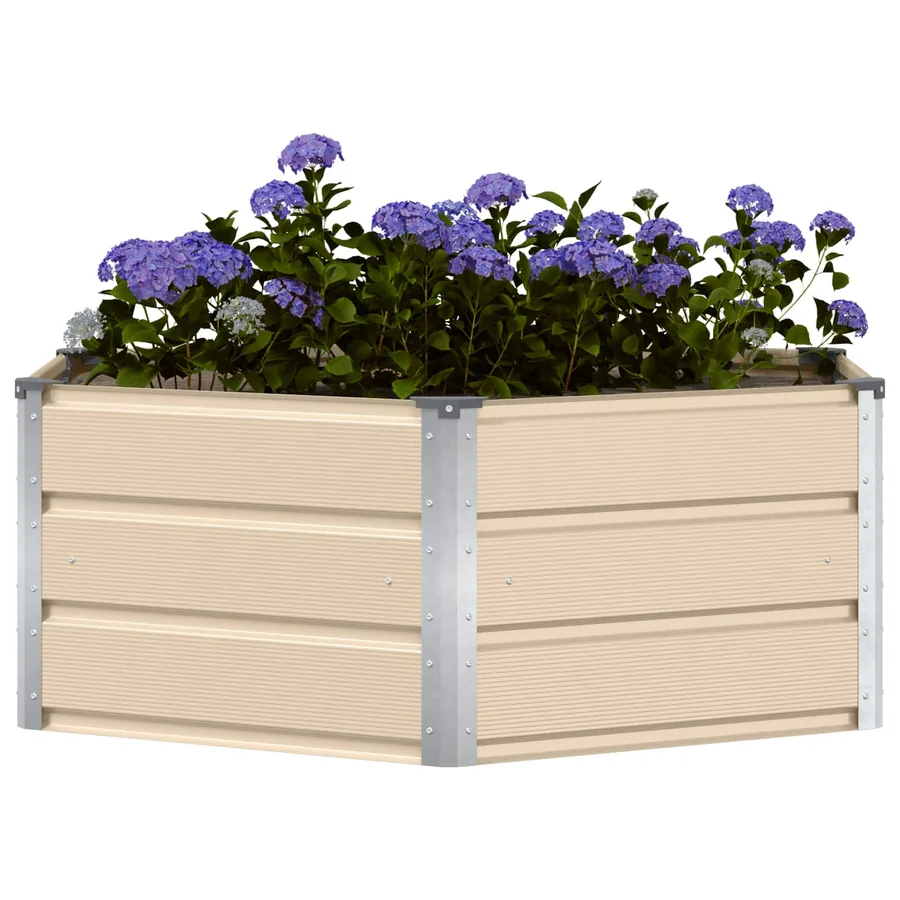 Jardinière Ivoire 129 x 129 x 45 cm Acier - 3