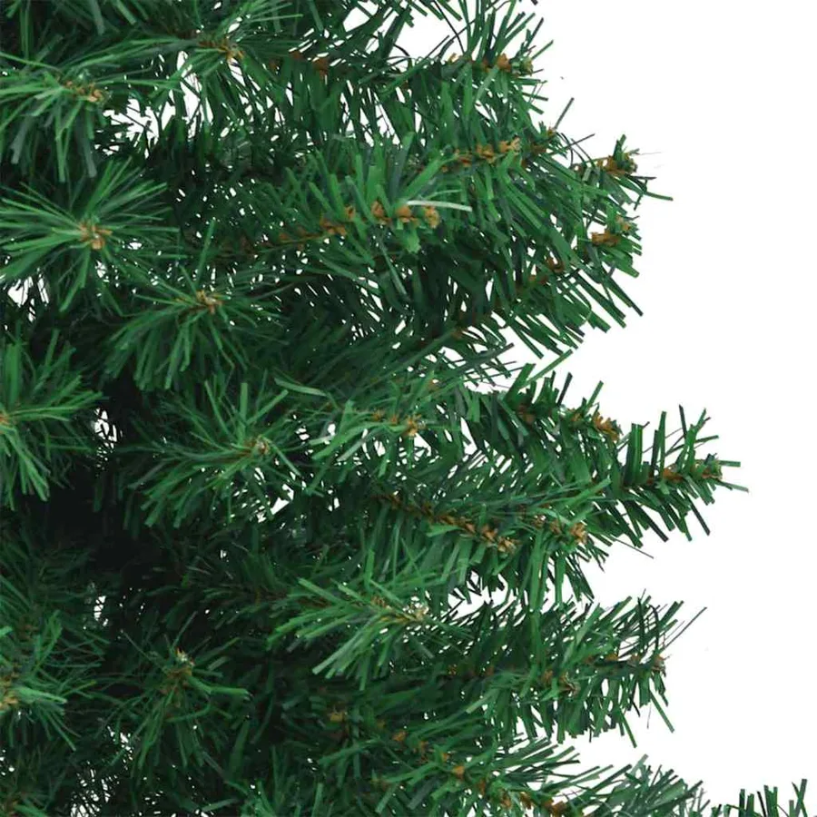 Arbre de Noël artificiel d'angle Vert 180 cm PVC et métal - 7