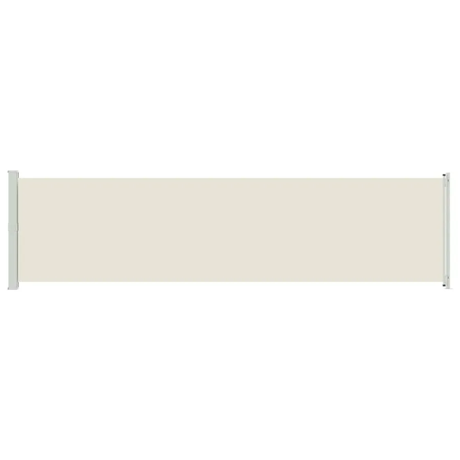 Auvent latéral rétractable de patio 600x160 cm crème - 4