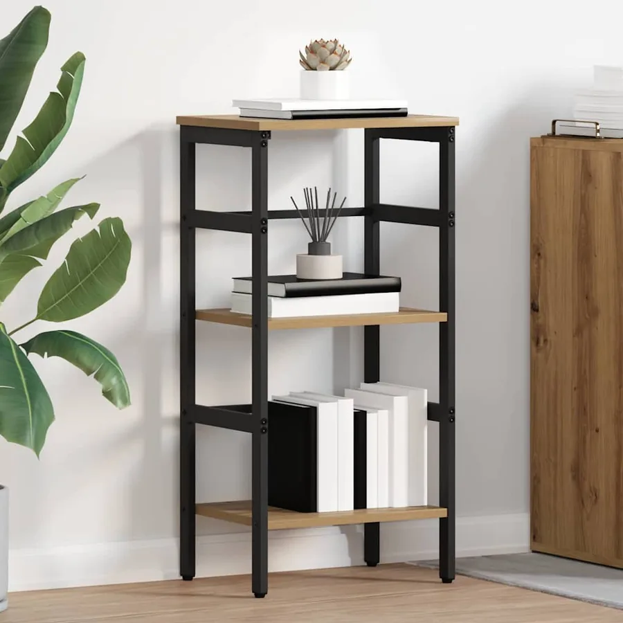 Étagère 2 niveaux 40 x 29,5 x 81 cm Bois d'ingénierie