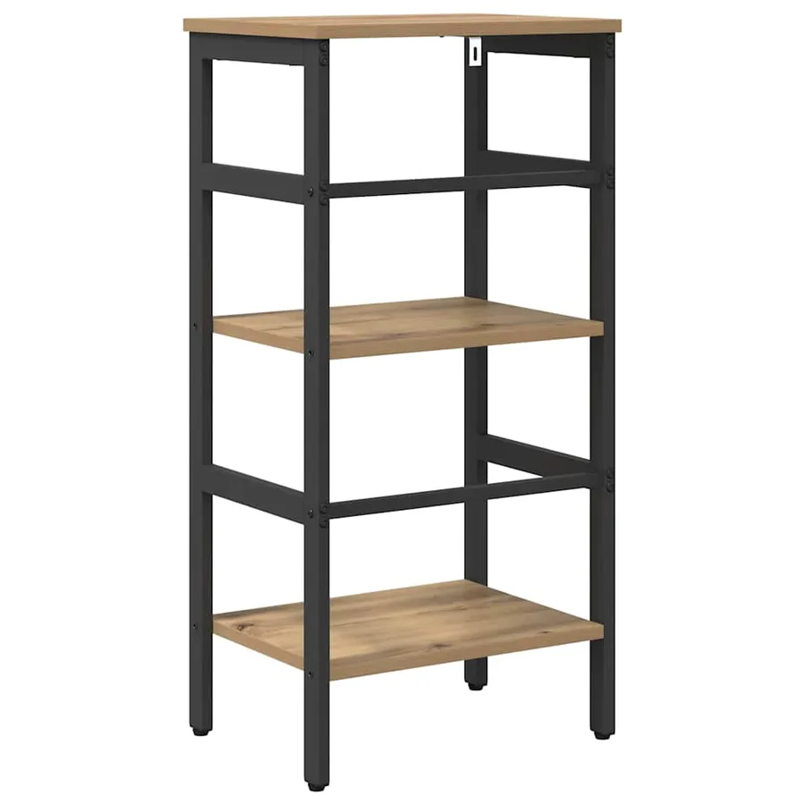 Étagère 2 niveaux 40 x 29,5 x 81 cm Bois d'ingénierie - 7