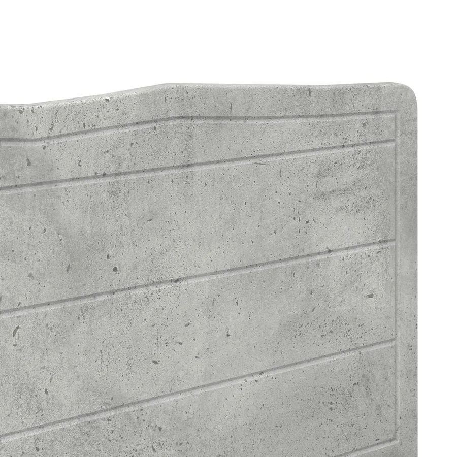 Tête de lit Gris béton Bois d'ingénierie - 7