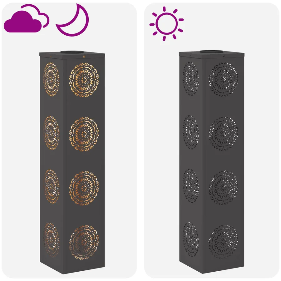 Lumière de chemin LED solaire 2 pcs Blanc chaud 18 x 18 x 80 cm - 13