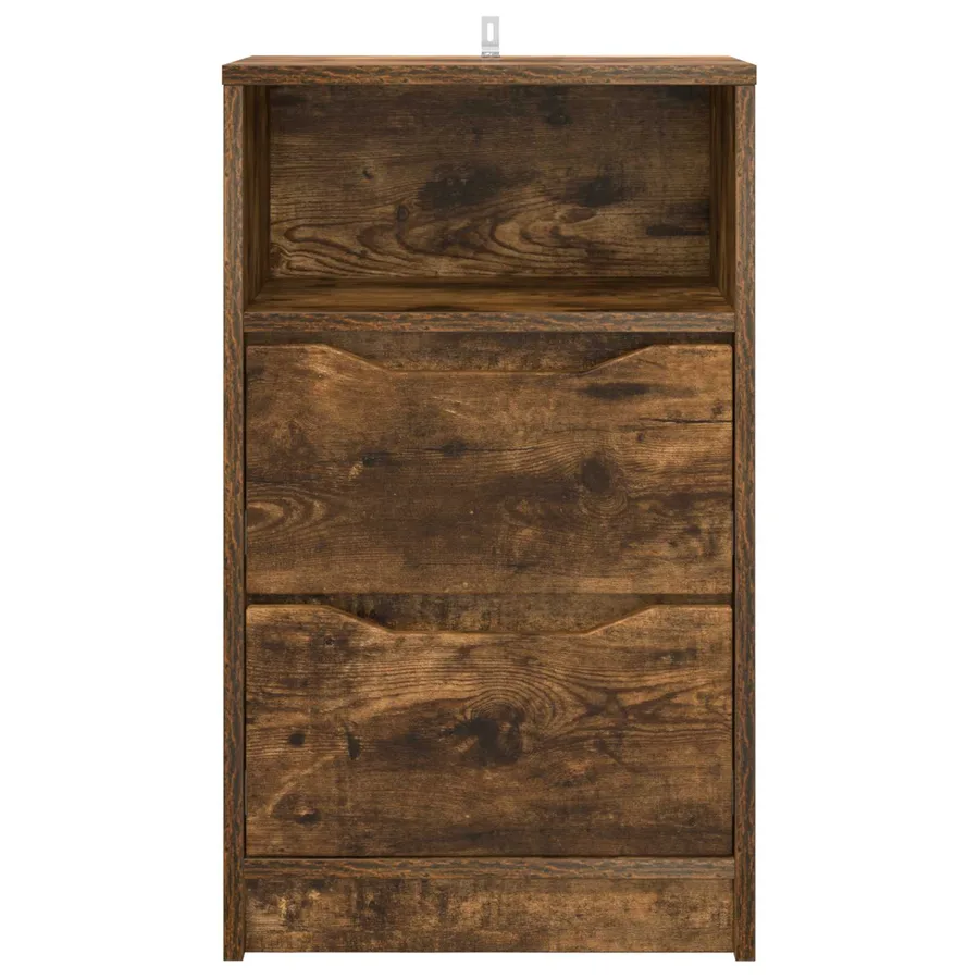 Tables de chevet avec tiroir 2 pcs Chêne fumé 40 x 30 x 467 cm - 6