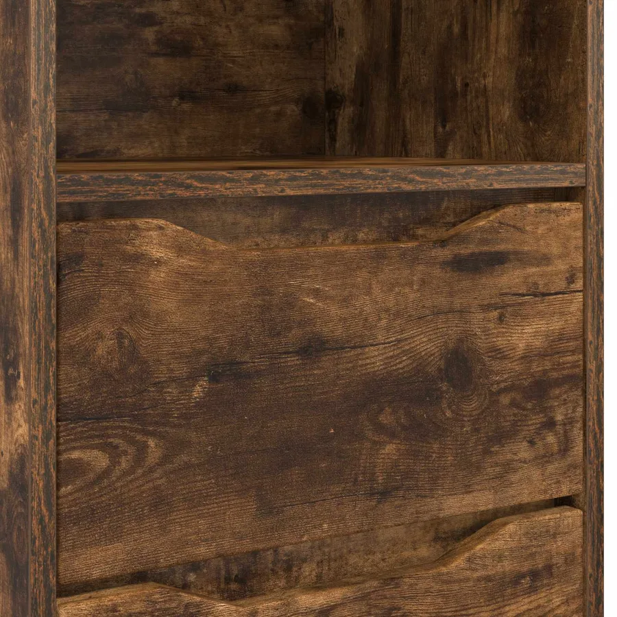 Tables de chevet avec tiroir 2 pcs Chêne fumé 40 x 30 x 467 cm - 8