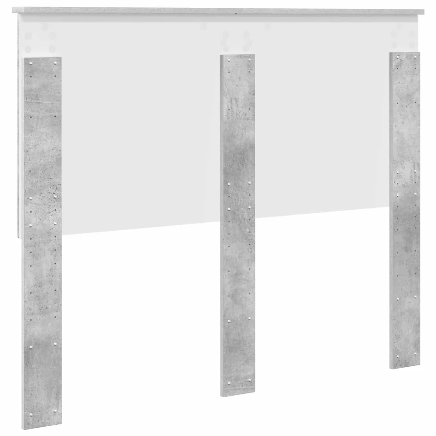 Tête de lit Gris Béton 100 cm Bois d’ingénierie - 6