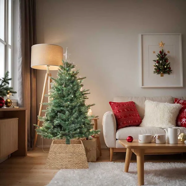 Collier de sapin de Noël Marron 70 x 70 x 28 cm Jacinthe d'eau