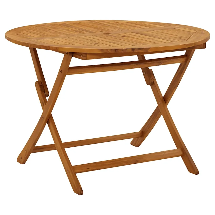 Table pliable de jardin 110 cm Bois d'acacia massif - 2