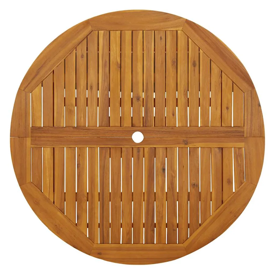 Table pliable de jardin 110 cm Bois d'acacia massif - 6