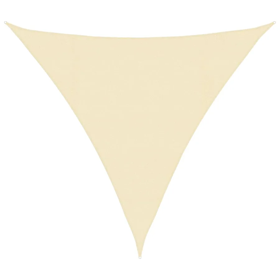 Voile d'ombrage 160 g/m² Crème 4x4x4 m PEHD - 2