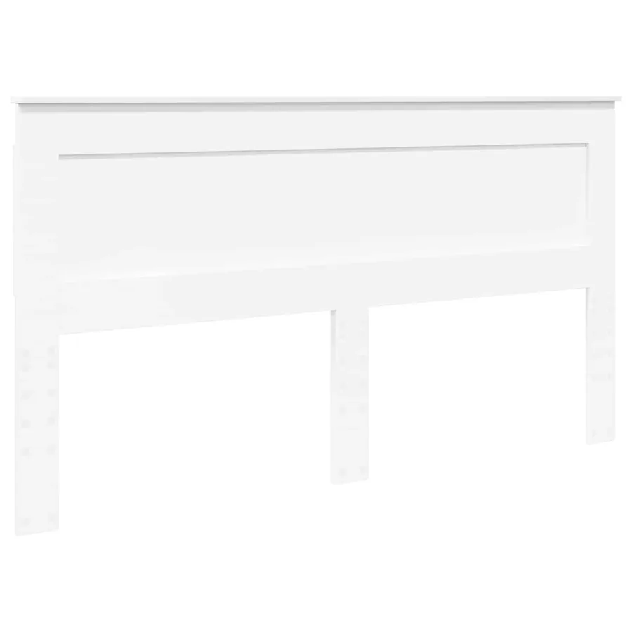 Tête de lit avec tête de lit Blanc 200 cm Bois d'ingénierie - 2