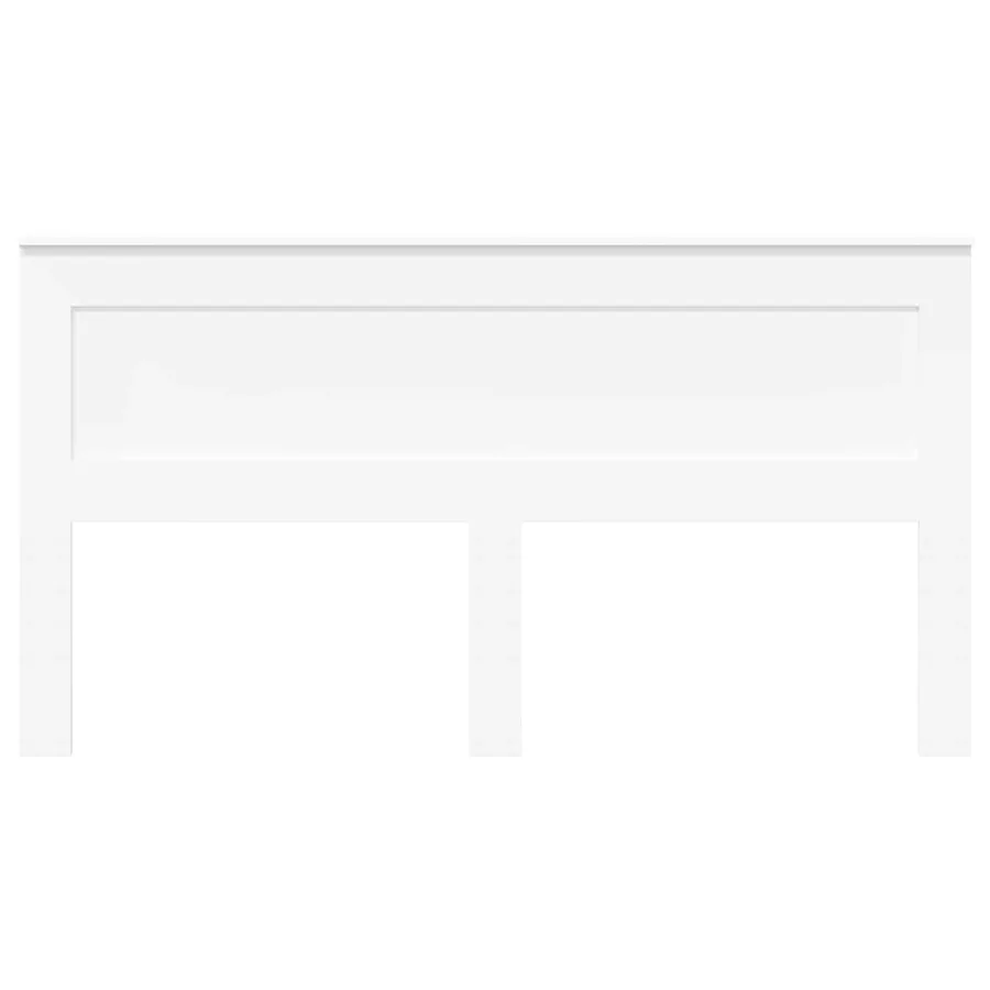 Tête de lit avec tête de lit Blanc 200 cm Bois d'ingénierie - 4