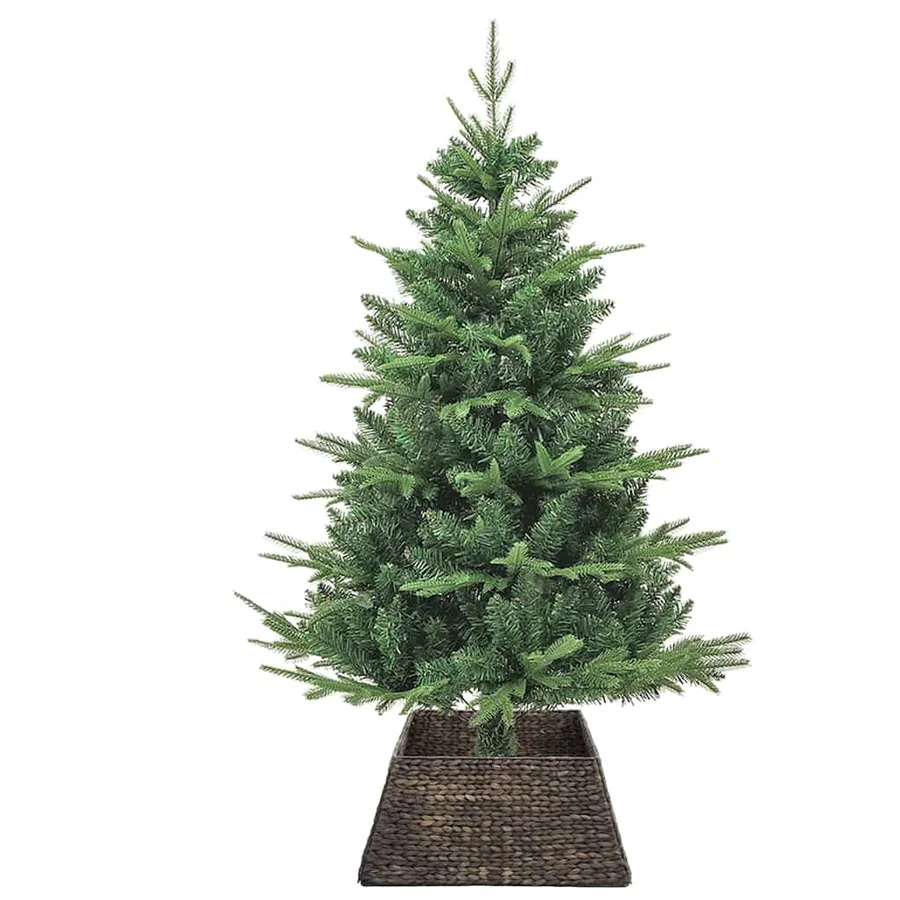 Collier de sapin de Noël Noir 60 x 60 x 28 cm Jacinthe d'eau - 3