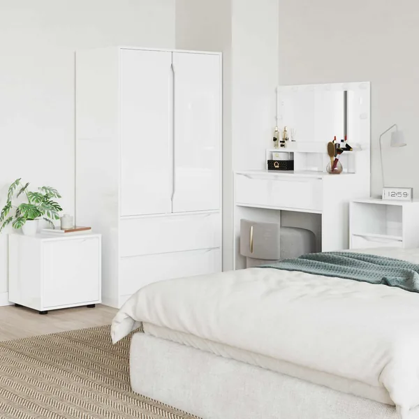Cabinet de salle de bain Blanc brillant 40,5 x 40 x 44 cm