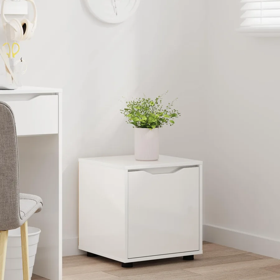 Cabinet de salle de bain Blanc brillant 40,5 x 40 x 44 cm - 5