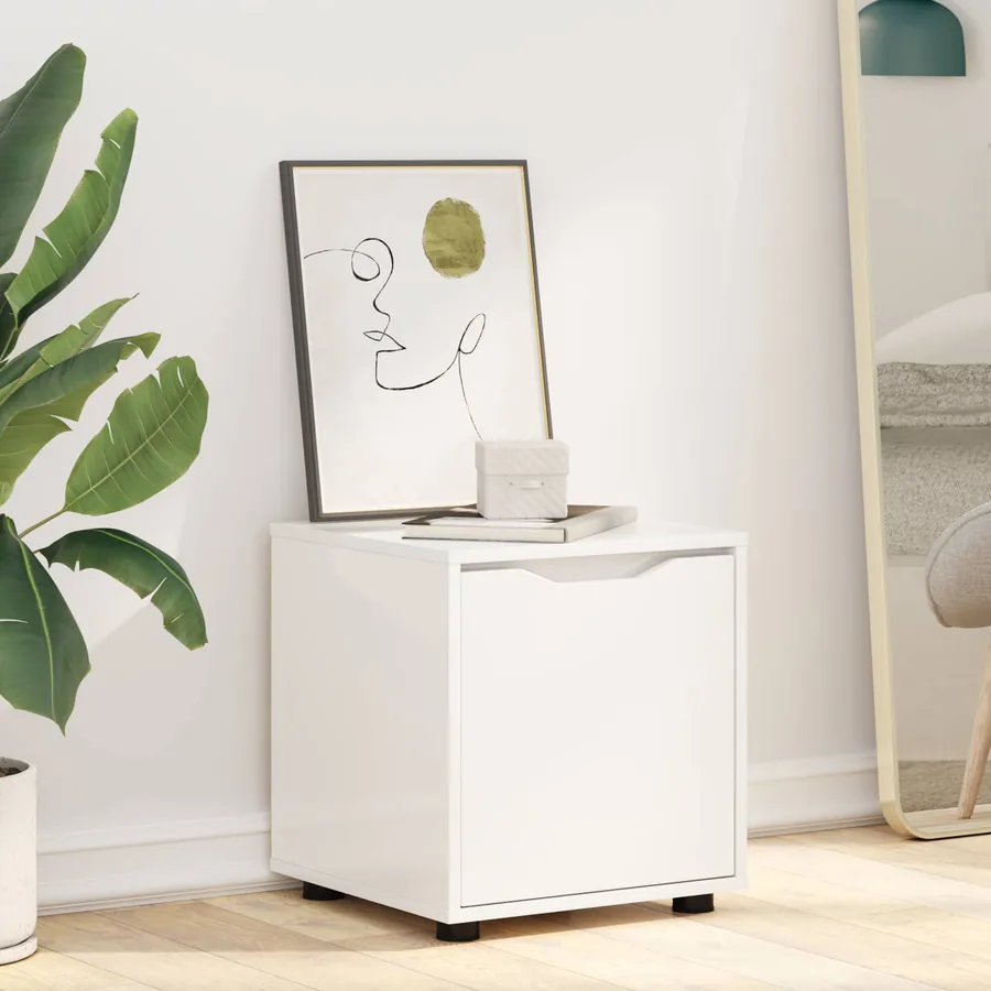 Cabinet de salle de bain Blanc brillant 40,5 x 40 x 44 cm - 6