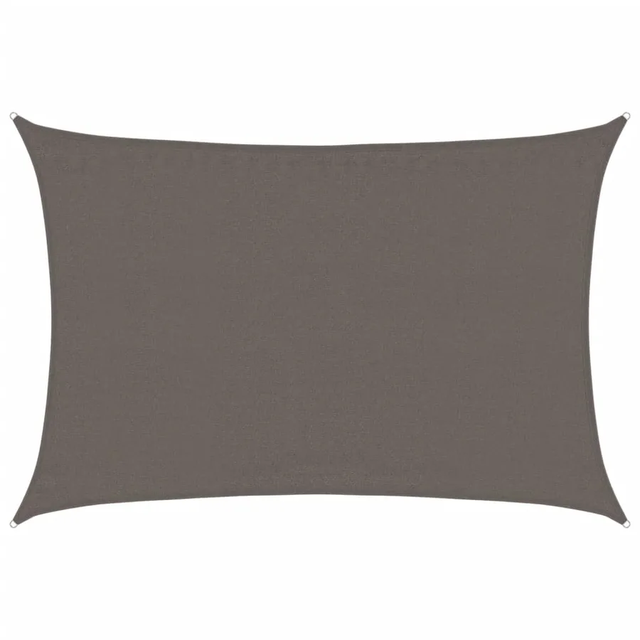 Voile d'ombrage 160 g/m² Anthracite 3,5x5 m PEHD - 2