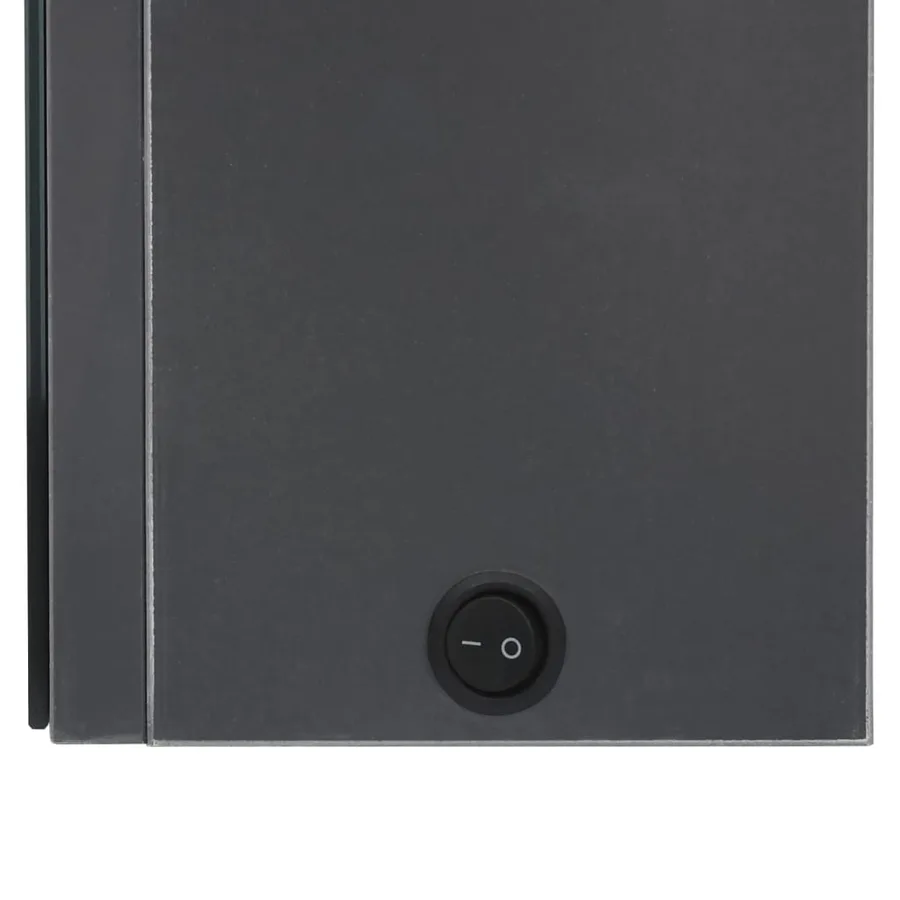 Armoire de salle de bain à miroir LED Gris 62x14x60 cm - 6