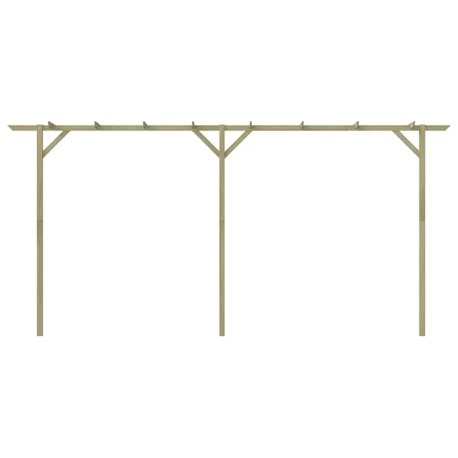 Pergola de jardin 410 x 40 x 203 cm Bois - 5