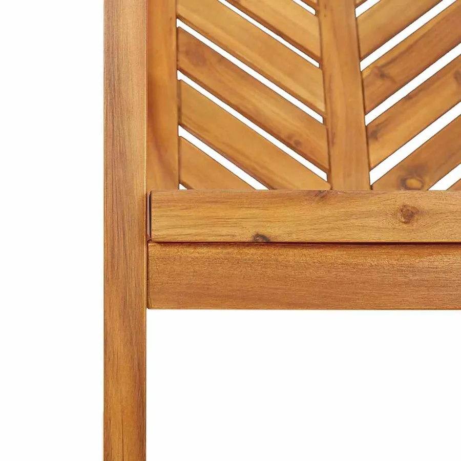 Ensemble de salle à manger pour jardin 5 pc Marron - 10