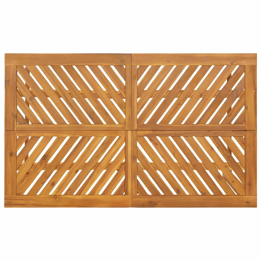 Ensemble de salle à manger pour jardin 5 pc Marron - 9