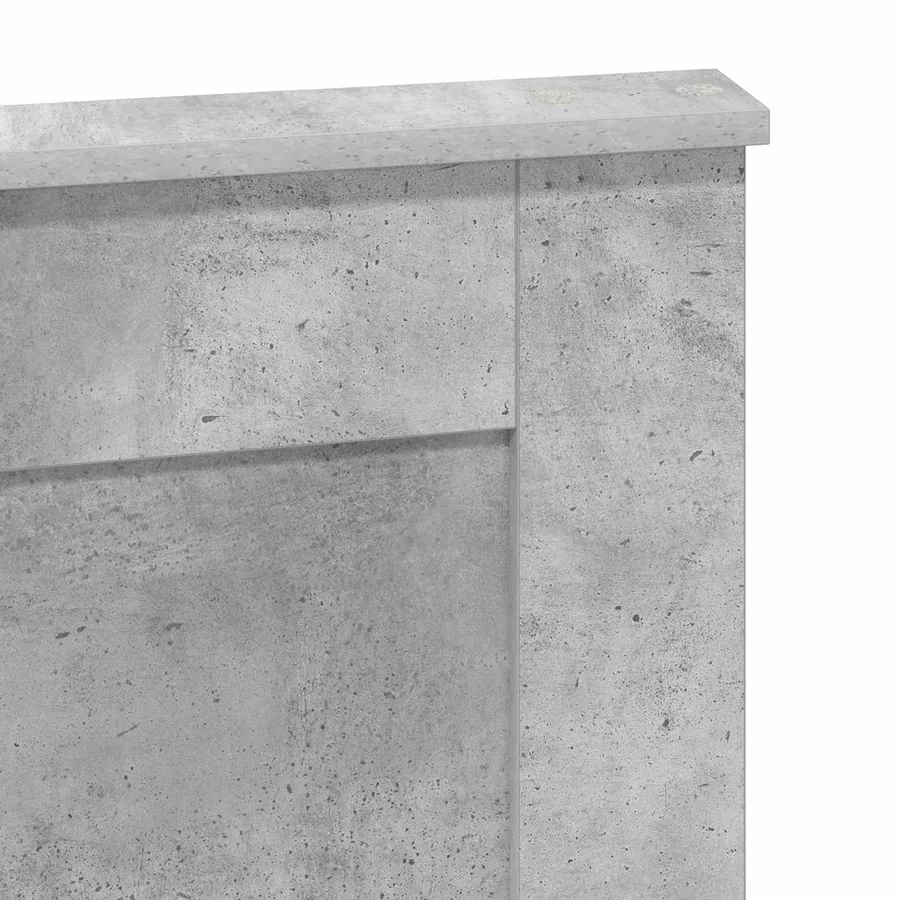 Tête de lit Gris béton 135 cm Bois d'ingénierie - 7