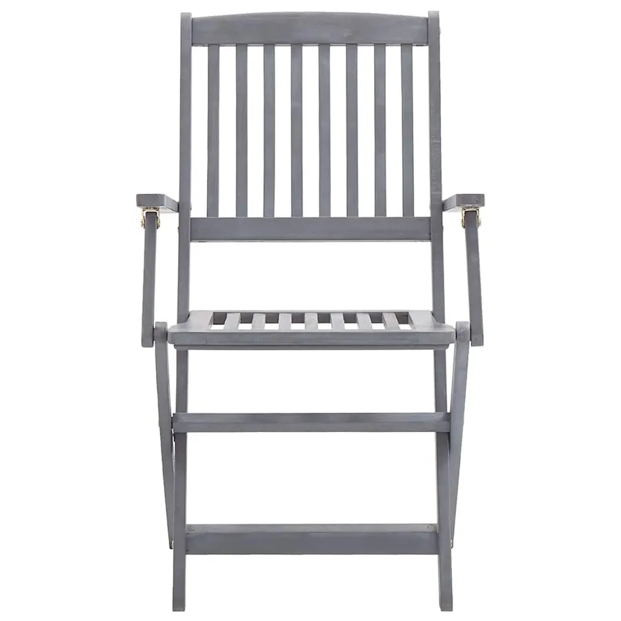 Chaises pliables d'extérieur lot de 2 et coussins Bois d'acacia - 10