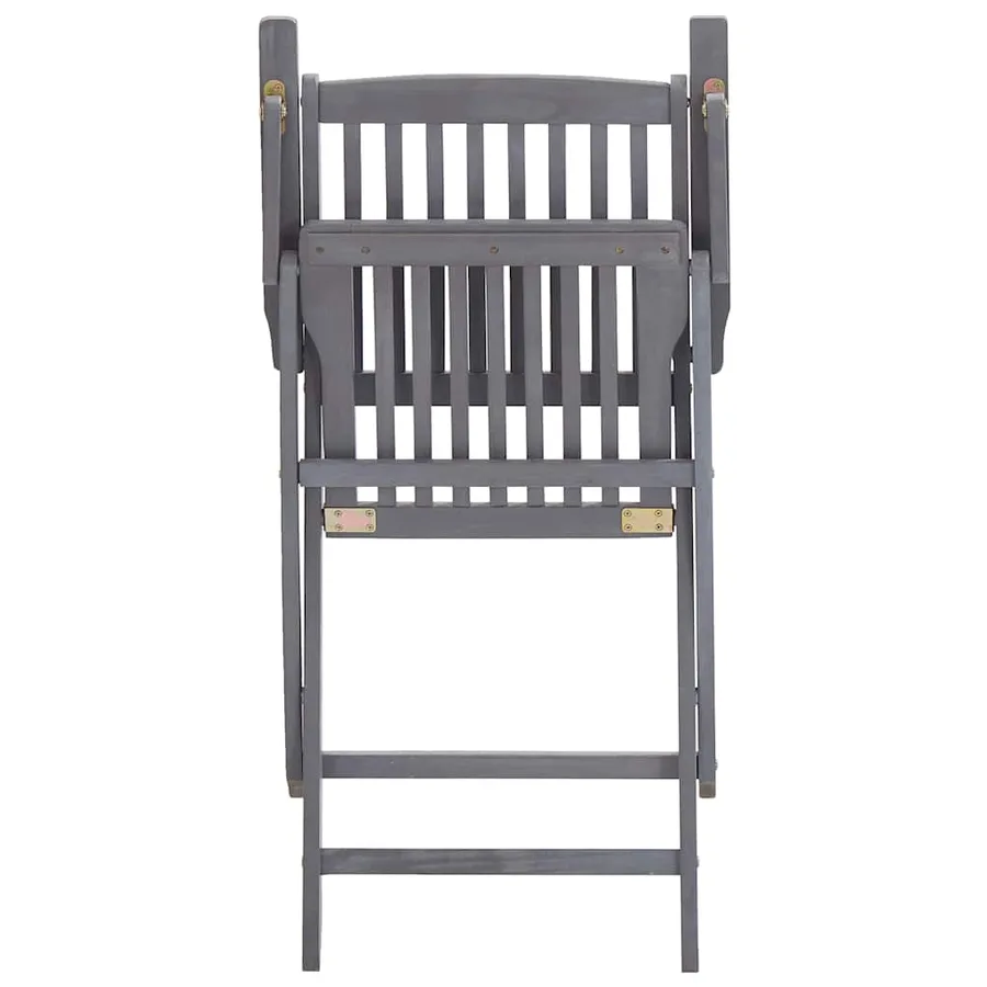 Chaises pliables d'extérieur lot de 2 et coussins Bois d'acacia - 14