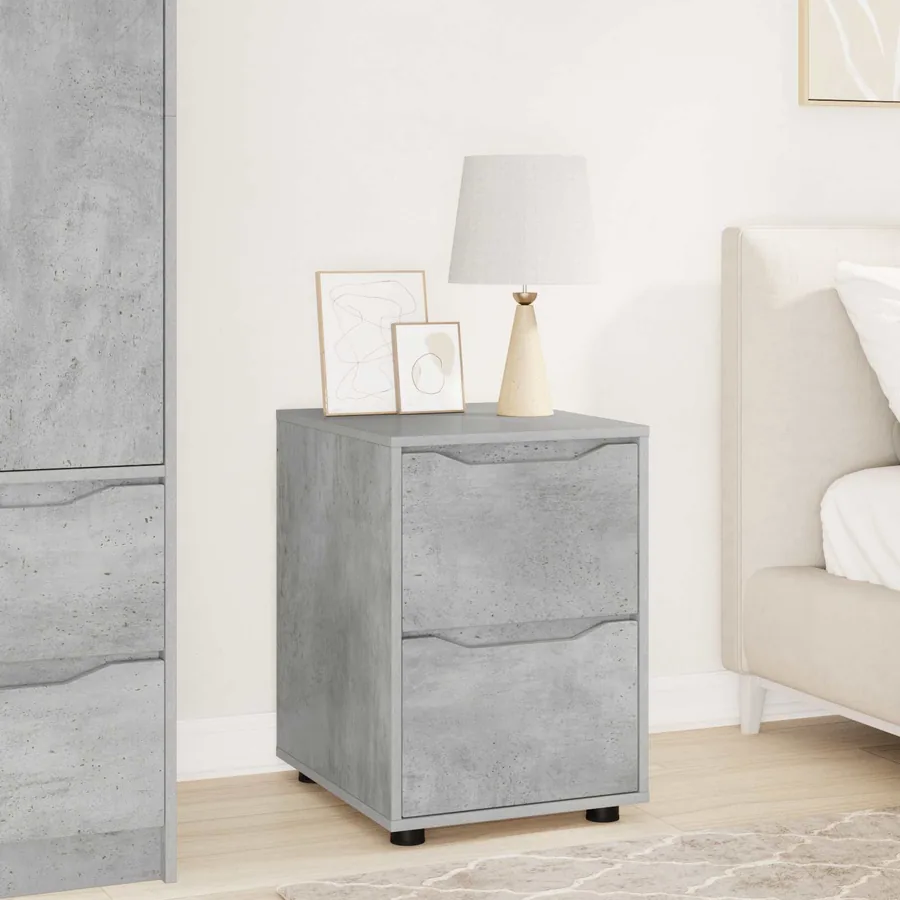 Armoire de rangement Gris béton 40 x 48 x 57 cm