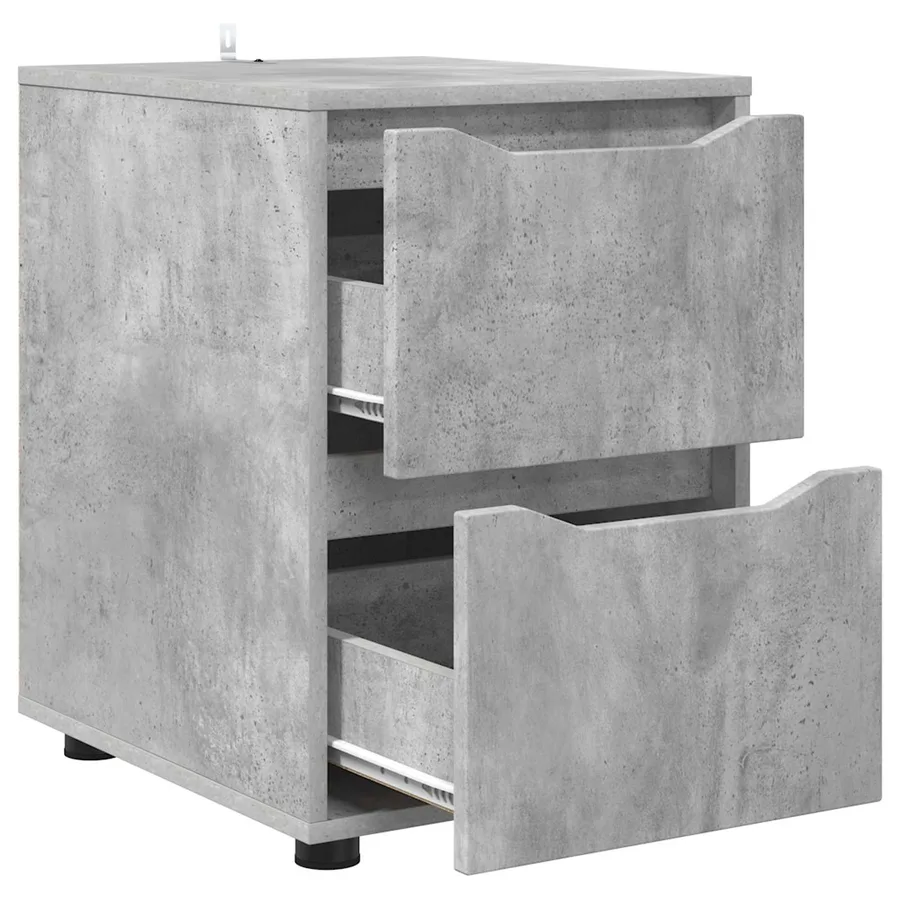 Armoire de rangement Gris béton 40 x 48 x 57 cm - 5