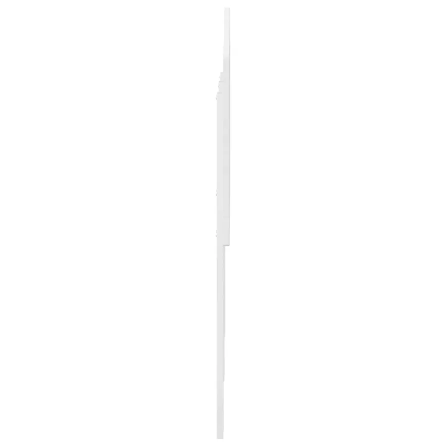 Tête de lit Blanc Brillant Bois d'ingénierie - 5