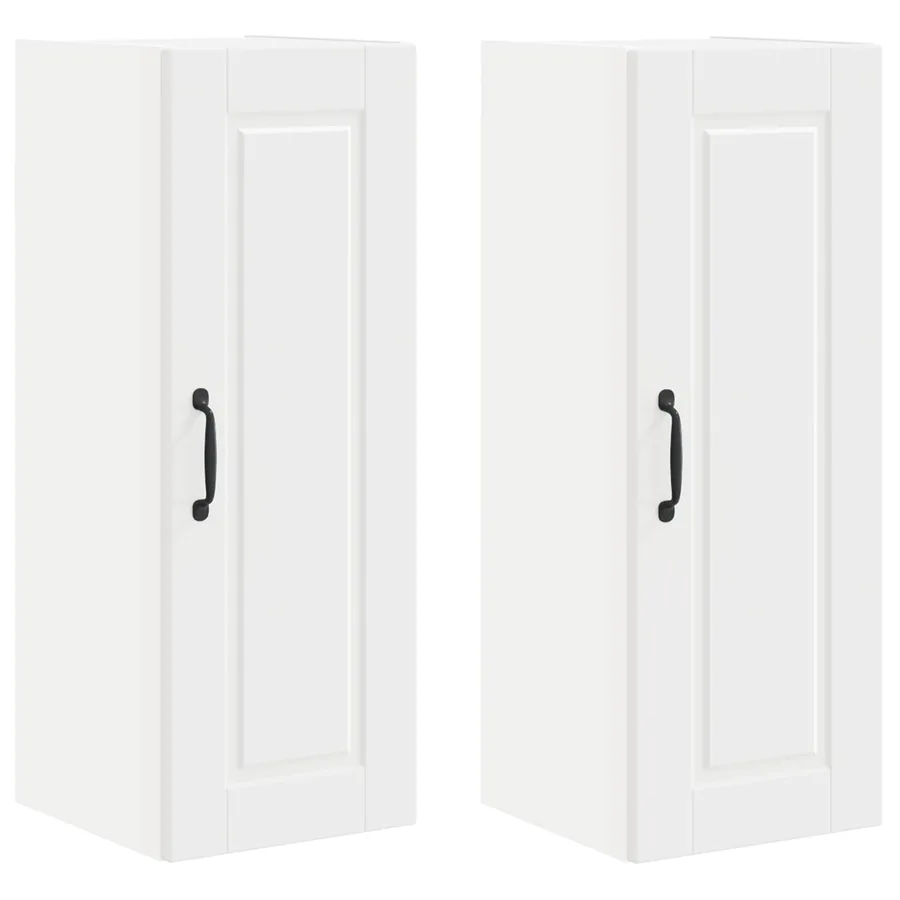 Meuble mural PORTO 2 pcs Blanc 30 x 31 x 80 cm - 2