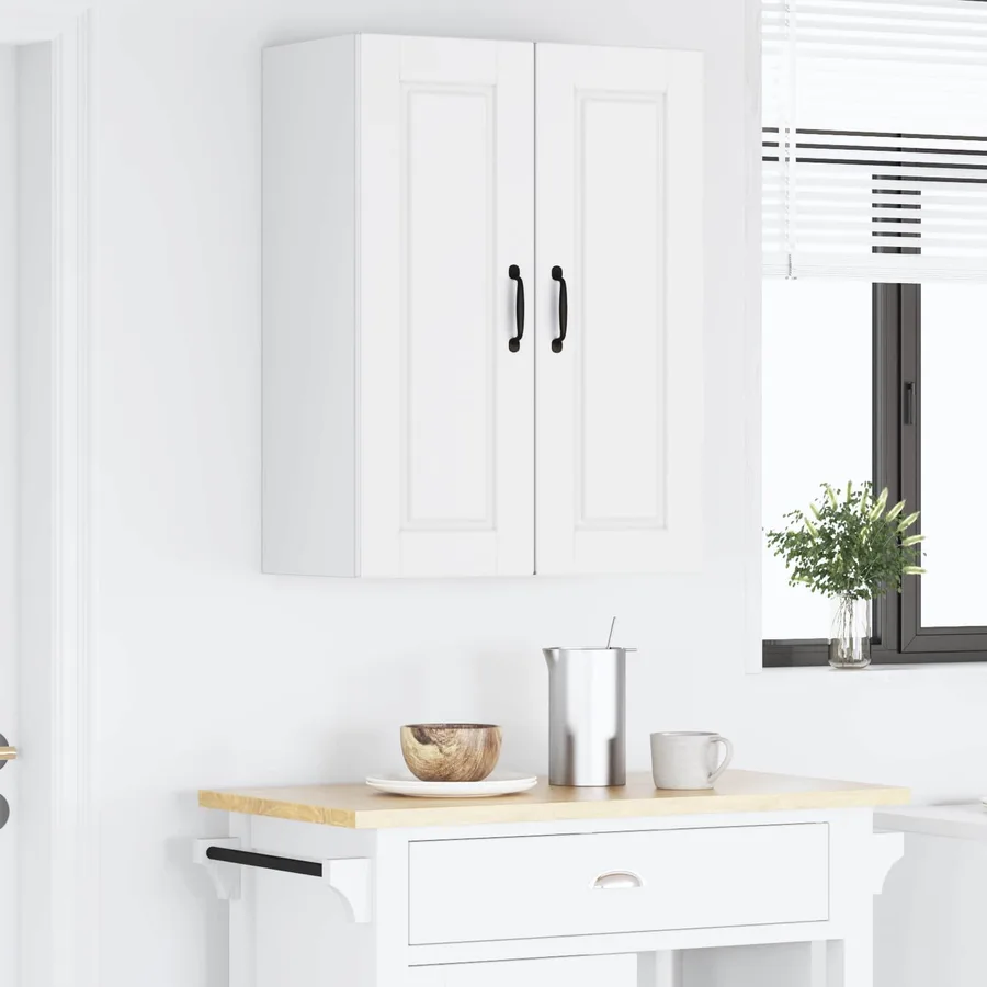 Meuble mural PORTO 2 pcs Blanc 30 x 31 x 80 cm - 4