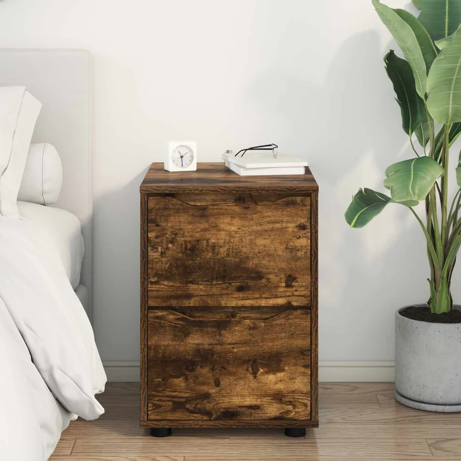Armoire de rangement Chêne fumé 40 x 48 x 57 cm - 4