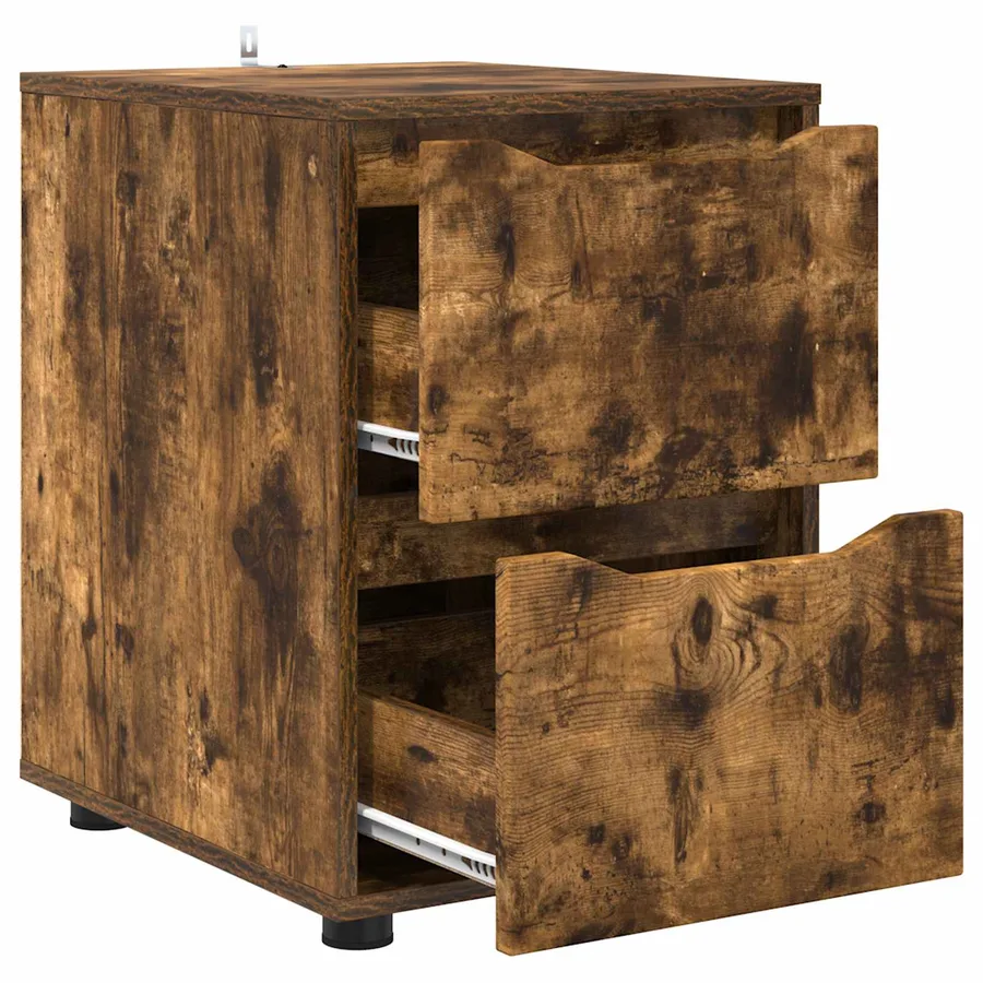 Armoire de rangement Chêne fumé 40 x 48 x 57 cm - 5