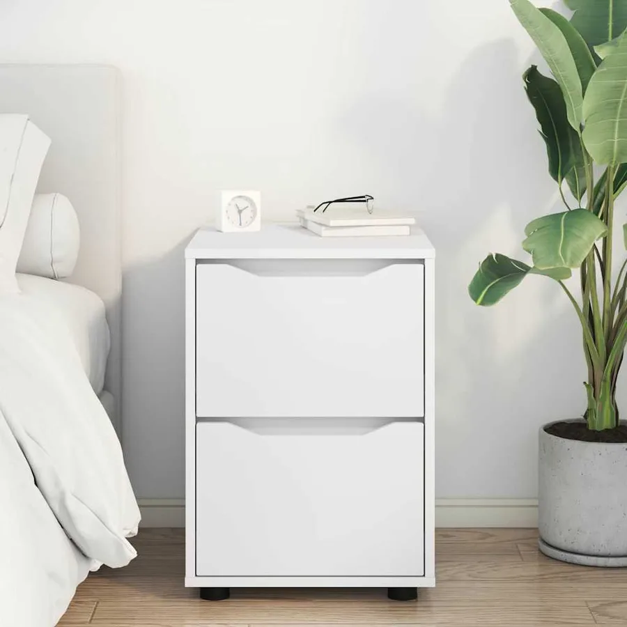 Armoire de rangement Blanc 40 x 48 x 57 cm Bois d'ingénierie - 4