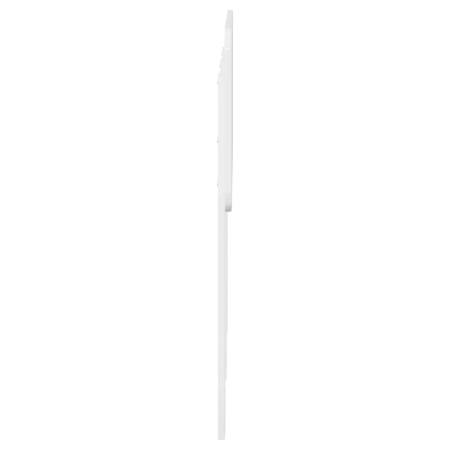 Tête de lit Blanc Brillant Bois d'ingénierie - 5