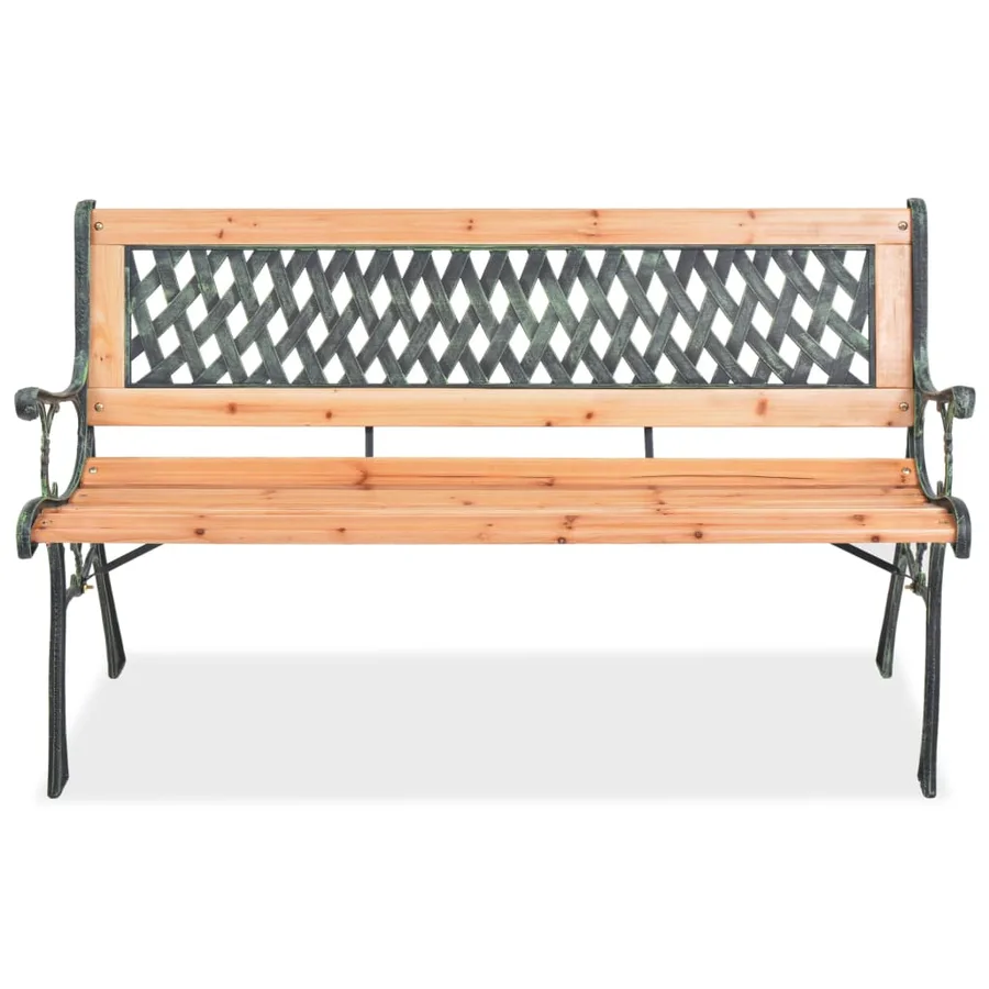 Banc de jardin 122 cm Bois - 2