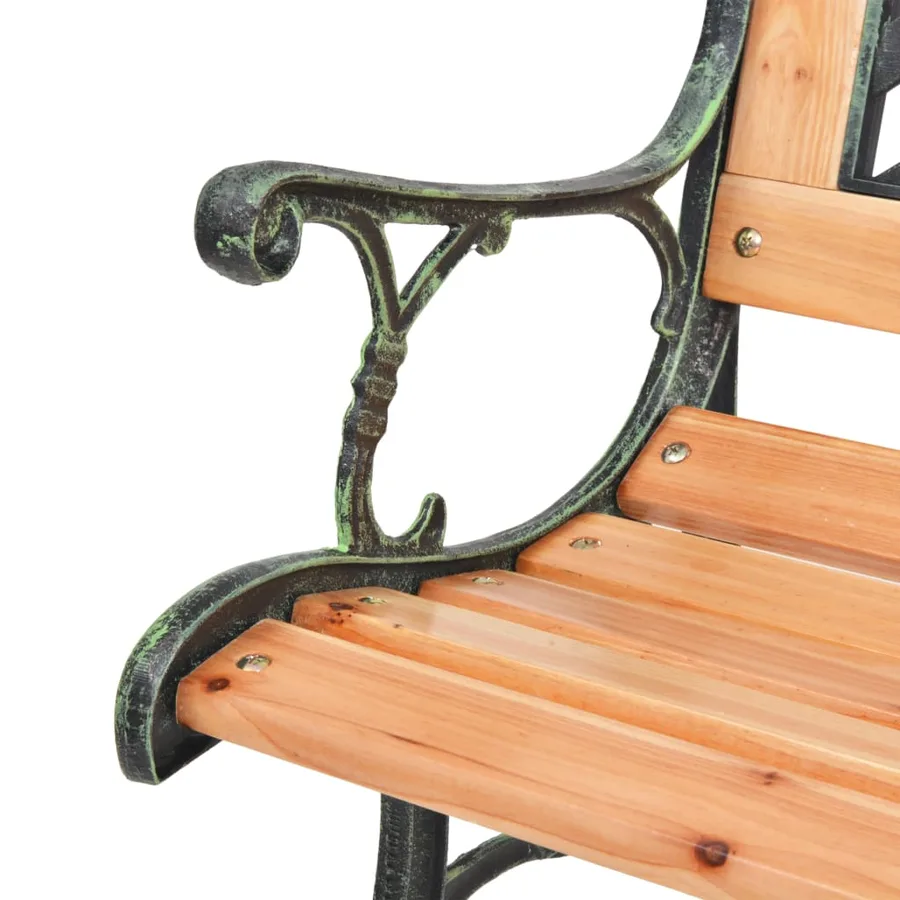 Banc de jardin 122 cm Bois - 4