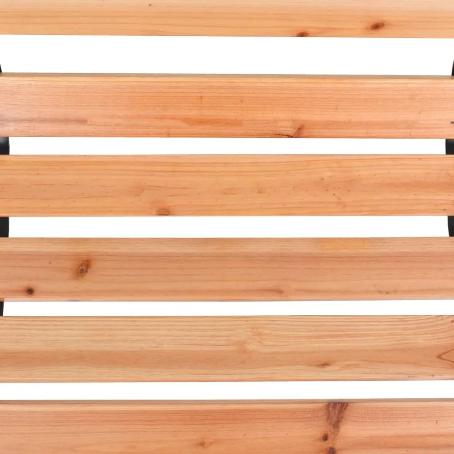 Banc de jardin 122 cm Bois - 6