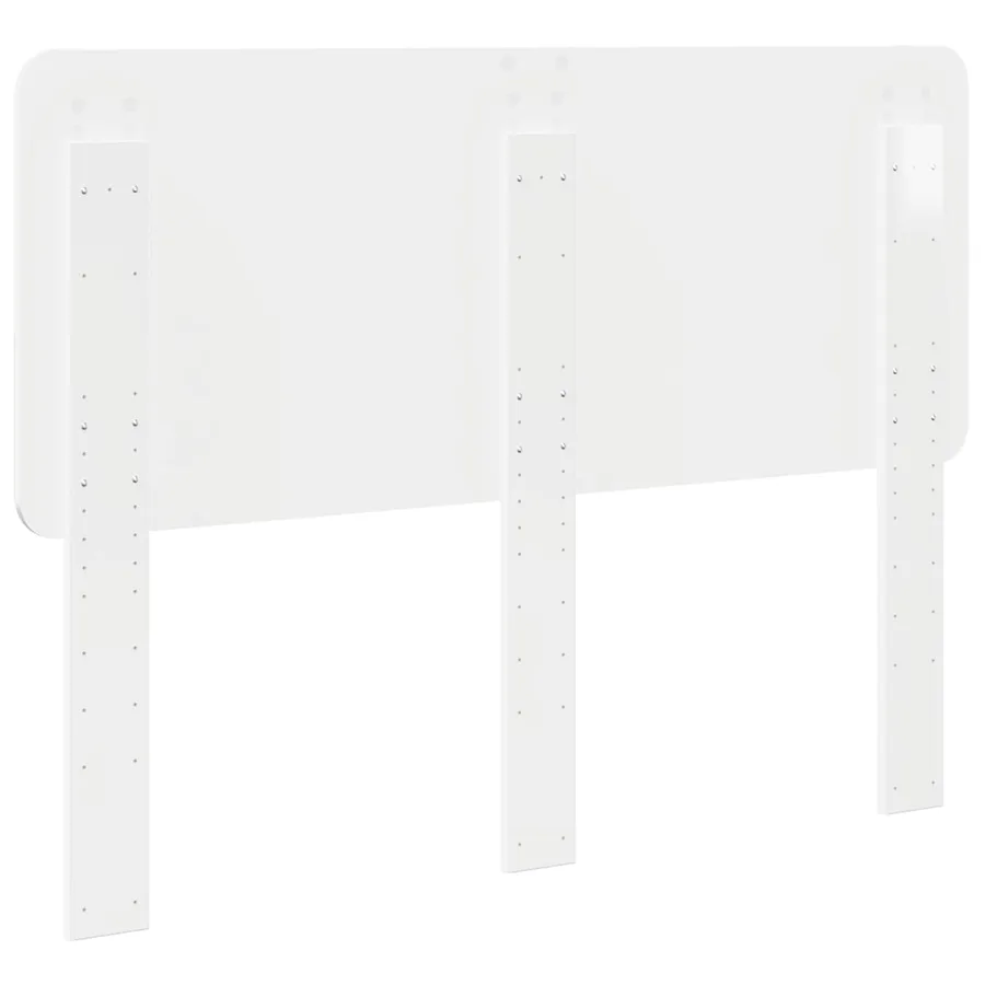 Tête de lit Blanc Brillant Bois d'ingénierie - 6