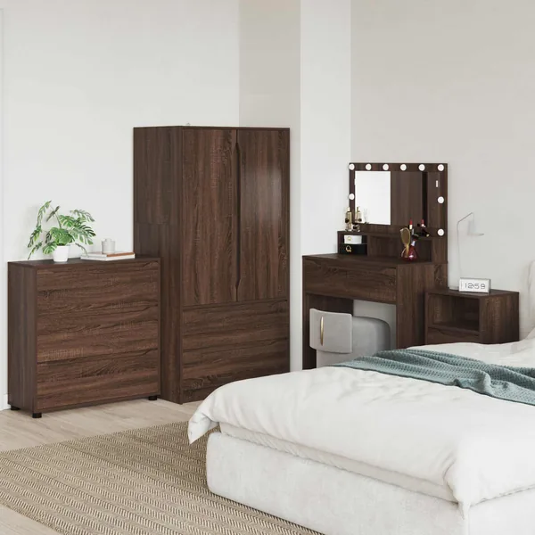 Armoire de rangement Chêne brun 80 x 31 x 81 cm