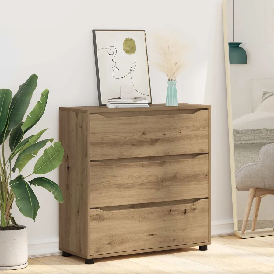 Armoire de rangement 80 x 31 x 81 cm Bois d'ingénierie - 6