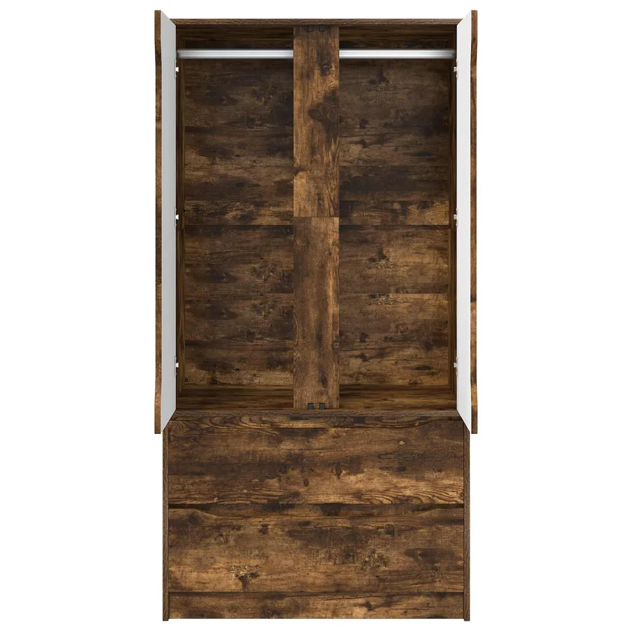 Armoire Chêne Fumé 79,5 x 49 x 156 cm Bois d’ingénierie - 6